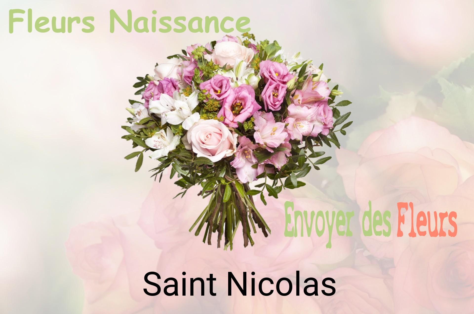 Bouquet de fleurs de naissance livré à Saint-Nicolas